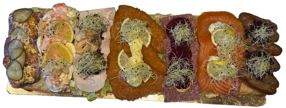 Smørrebrøds Jule planke til 10 - 12 personer