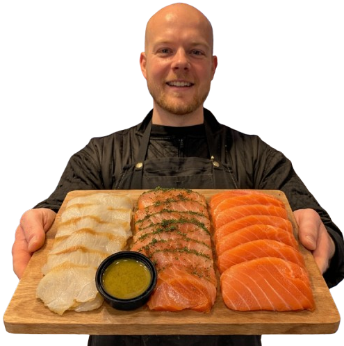 skiveskåret røget fisk