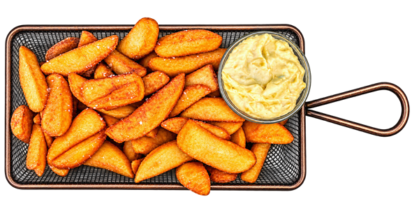 Fritter med dip