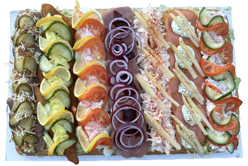 Nytårs natmad Smørrebrøds planke til 5 - 7 personer 2024